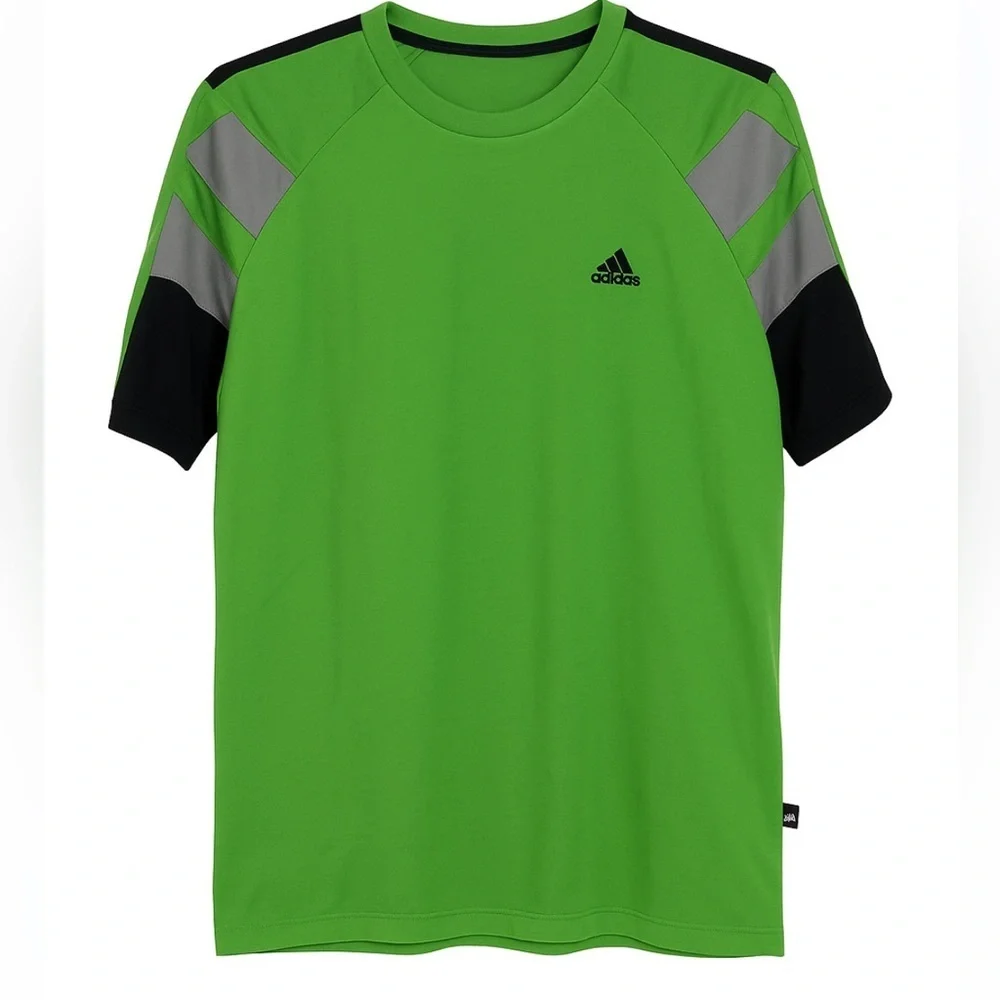 NWT Adidas Green Short Sleeve Athletic T-Shirt Men's L